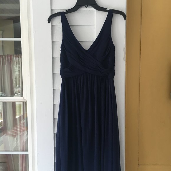 David's Bridal Marine Bridesmaid Dress - Picture 4 of 5